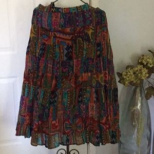 “Phool” Brand Woman’s skirt multi color. XL